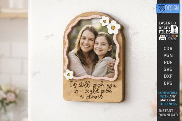 Mothers Day Photo Frame Laser 1449 Creativo Digital